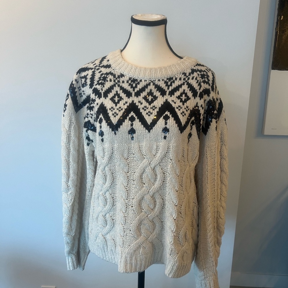 Oui Jacquard sweater - Picture 12 of 17